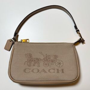 Coach Tan Nolita 19 Horse and Carriage Shoulder Bag Used